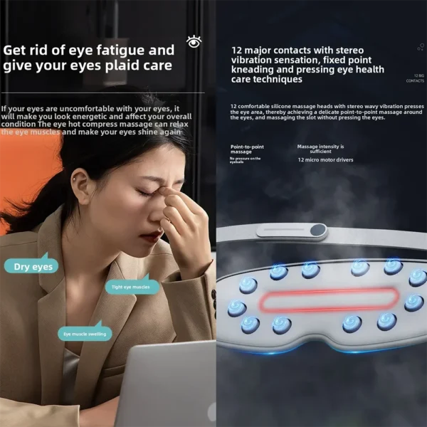Electric Heated Eye Mask 7-Mode