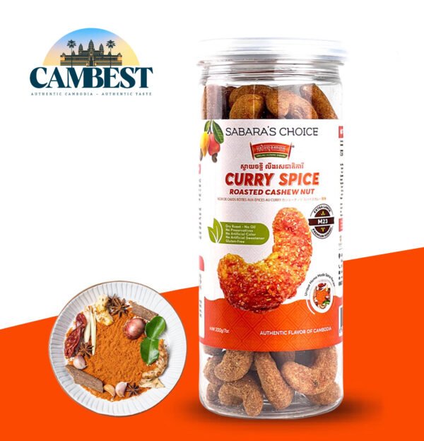 Curry Spice Roasted Cashew Nut - ស្វាយចន្ទី លីងរសជាតិការី